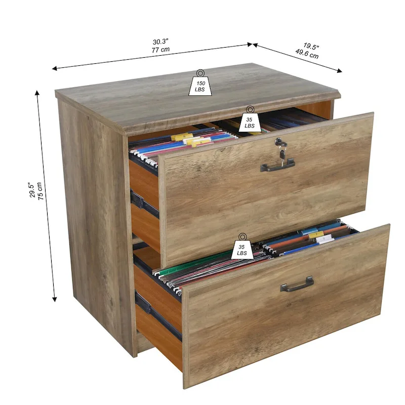 Saint Birch Honduras 2 Drawer Lateral Filing Cabinet