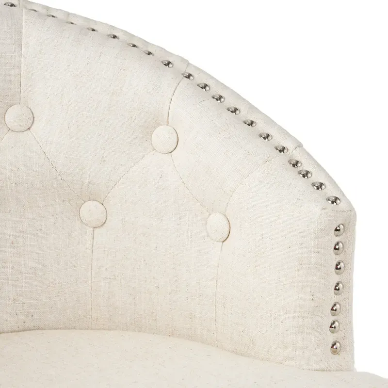 Ogden Beige Swivel Bar Stools (Set of 2) by Christopher Knight Home