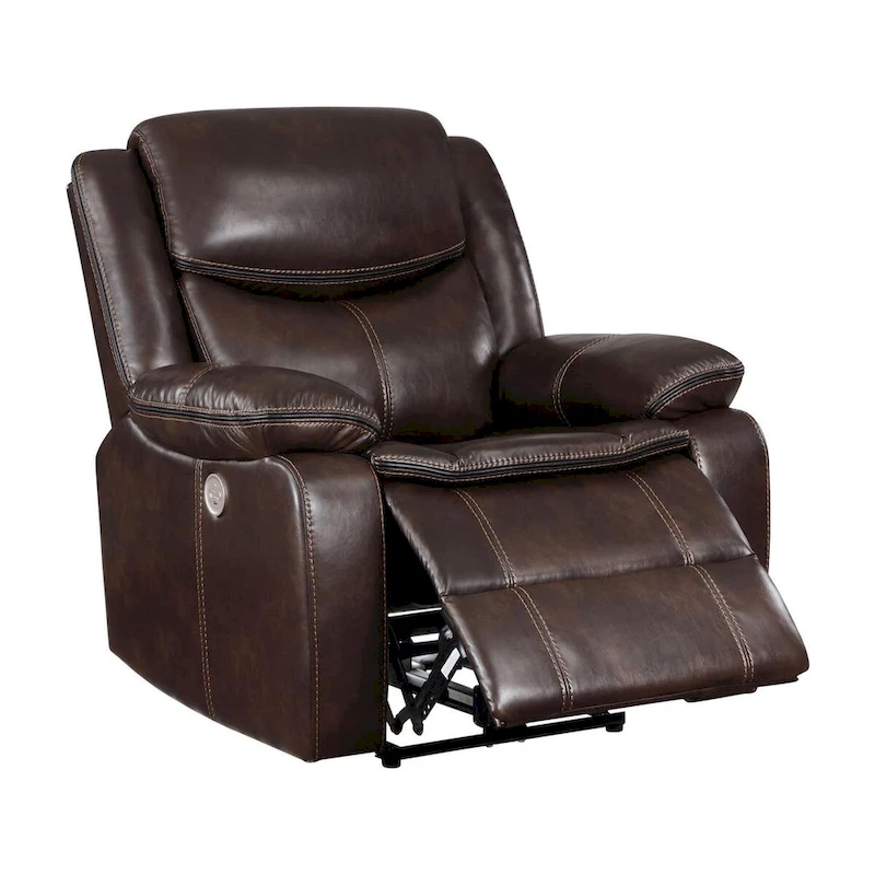 McLean Dark Brown Power Recliner Chair