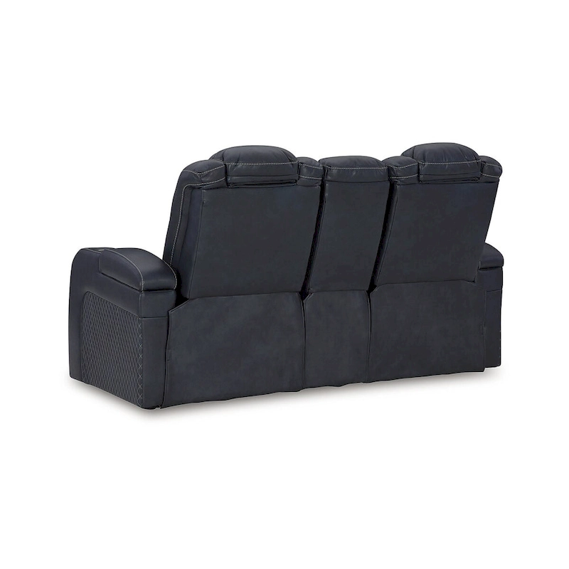 Signature Design by Ashley Fyne-Dyme Power Reclining Loveseat with Console - 74W x 43D x 43H
