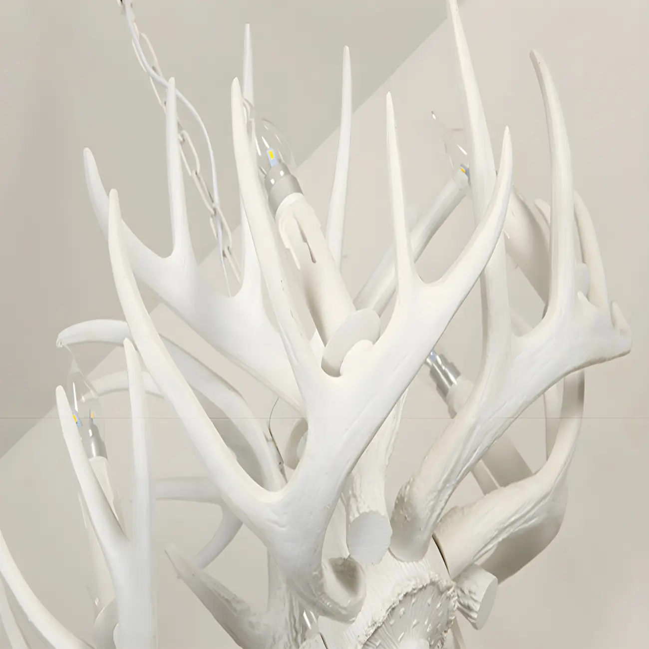 Rustic Large Antler Candelabra Chandelier with 2 Tiers