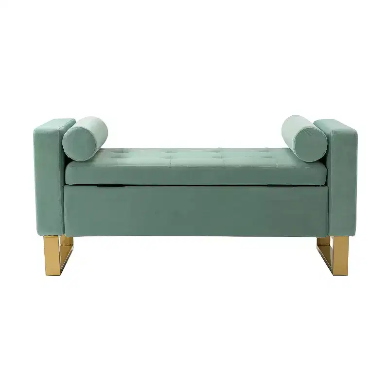 Rita 50.4 Wide Storage Bench| ART OF LIVING DESIGNS-SAGE