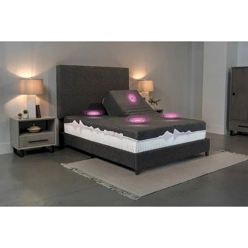 GoodVibeSleep Soothe Flex Top Mattress and Adjustable Base Comfort Ensemble