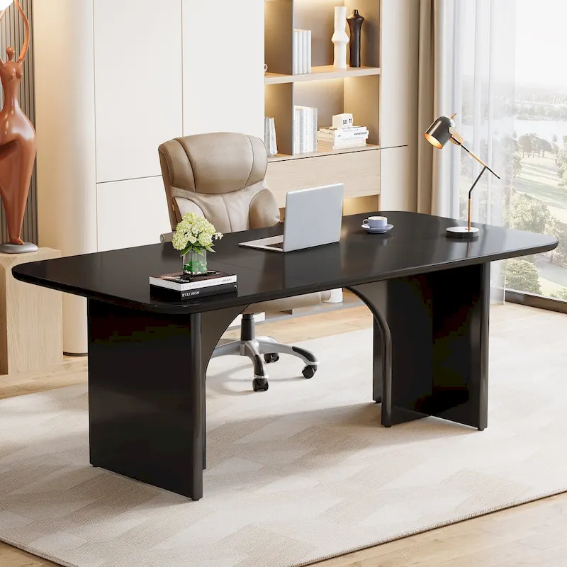 63 Executive Desk, Large Computer Desk Modern Home Office Desk