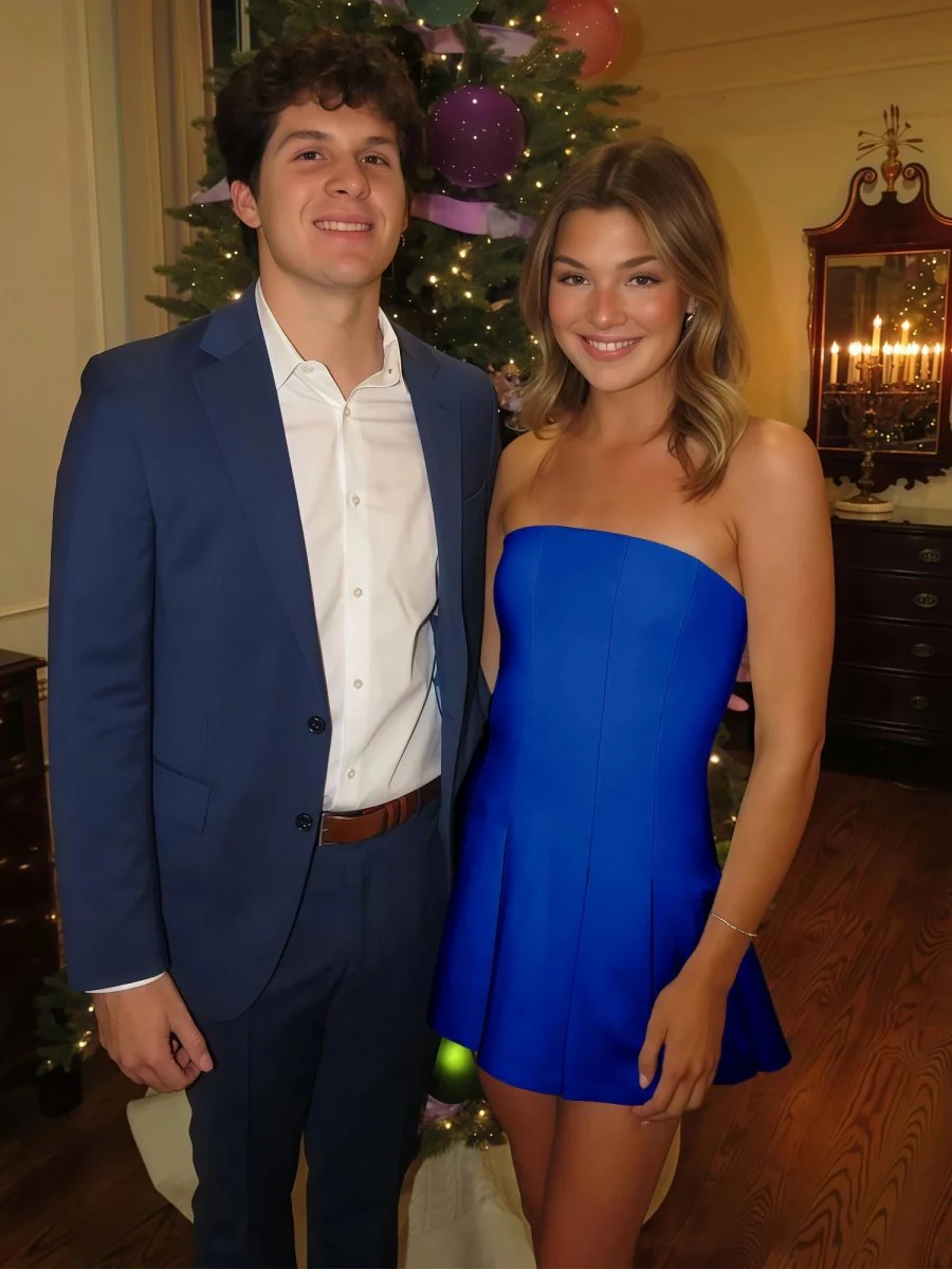 Royal Blue - Strapless Satin Pleated A-line Short Homecoming Dress