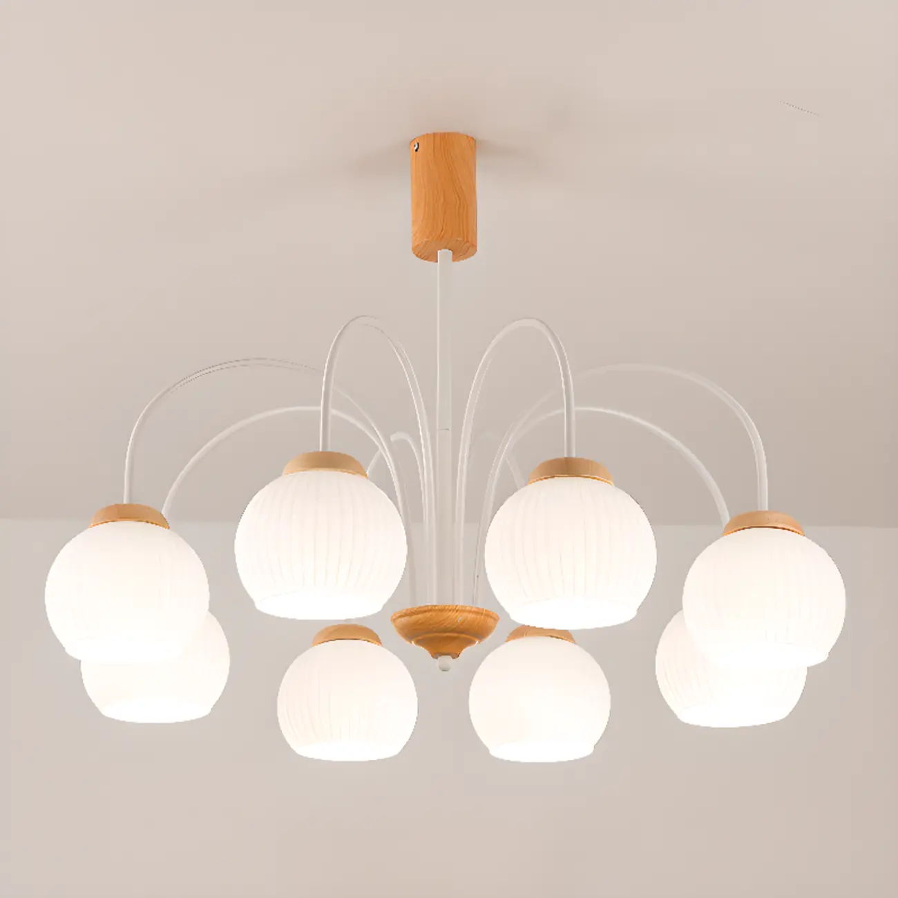 Modern Elegant Globe Pendant Chandelier with Flexible Length