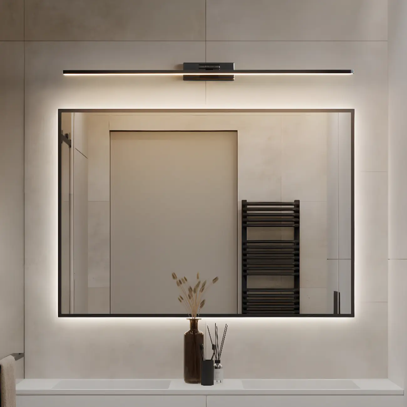 Modern Linear Bathroom Vanity Light with Third Gear Dimming