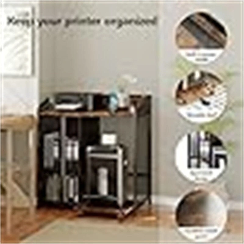 Printer Stand with Charging Station - 18.9 D x 20.86 W x 27.36 H