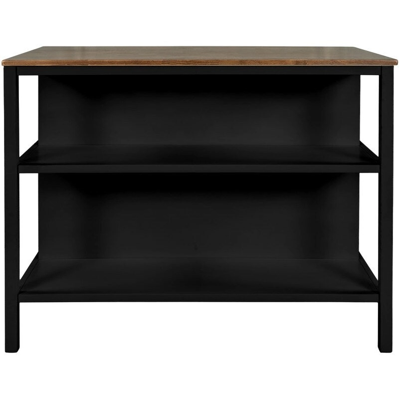 Rustic 3-Piece Solid Wood Kitchen Island Set  45