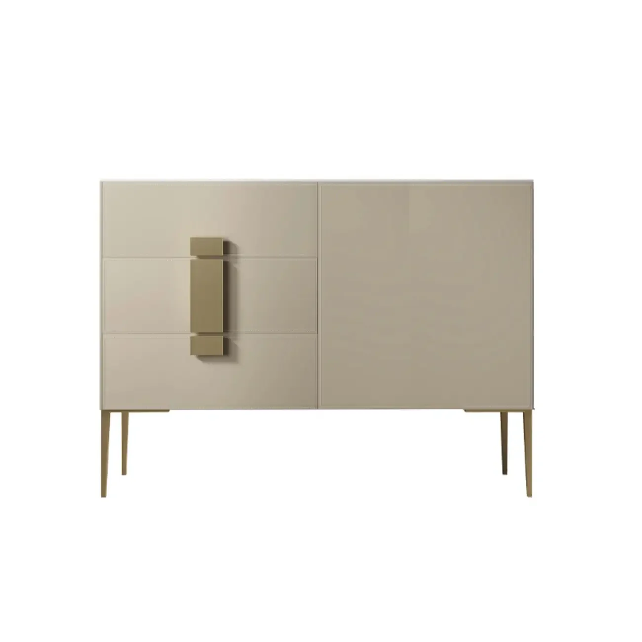 Modern Grey Sideboard with Drawers for Living Room