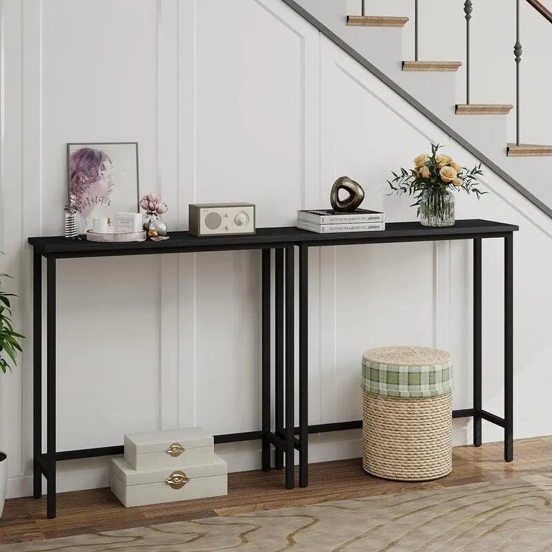 Narrow Console Table – Slim Entryway Table for Hallway, Bedroom, Living Room or Foyer