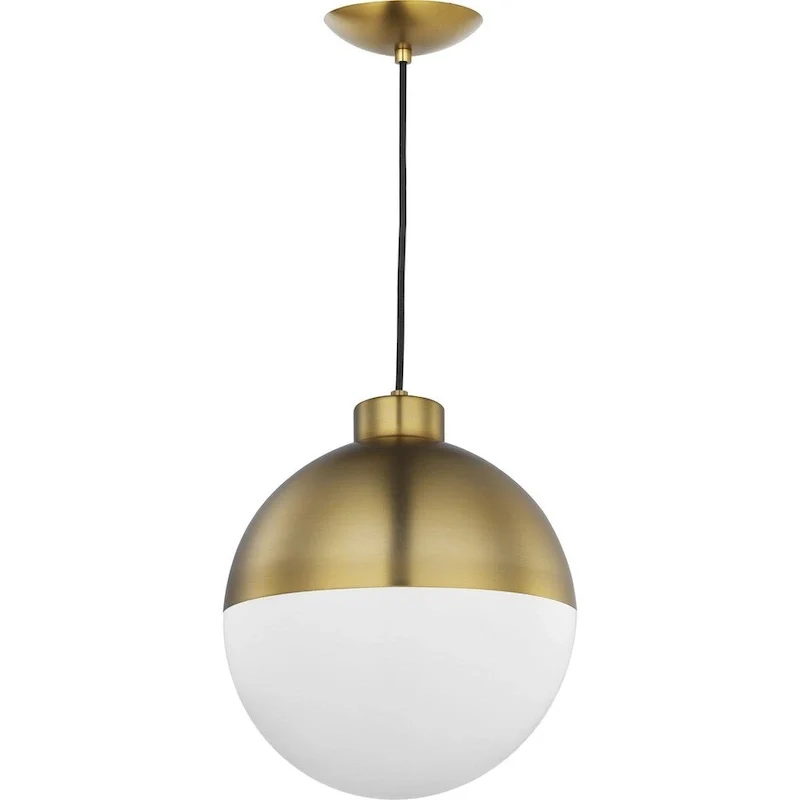 Globe LED Collection Brushed Bronze One-Light LED Pendant - 19.880  x 13.750  x 13.750
