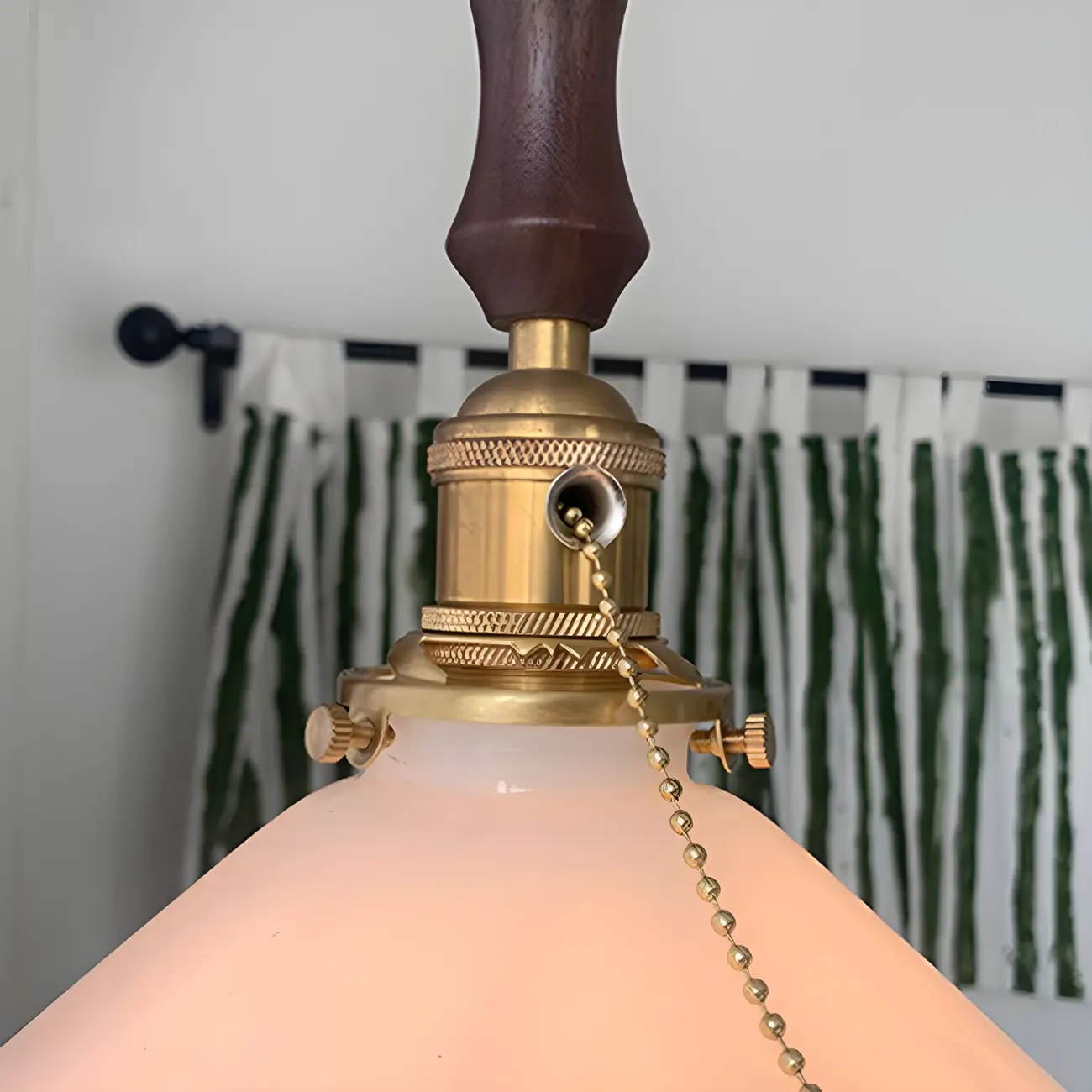 Modern Gold Accent Glass Flower Pendant Light