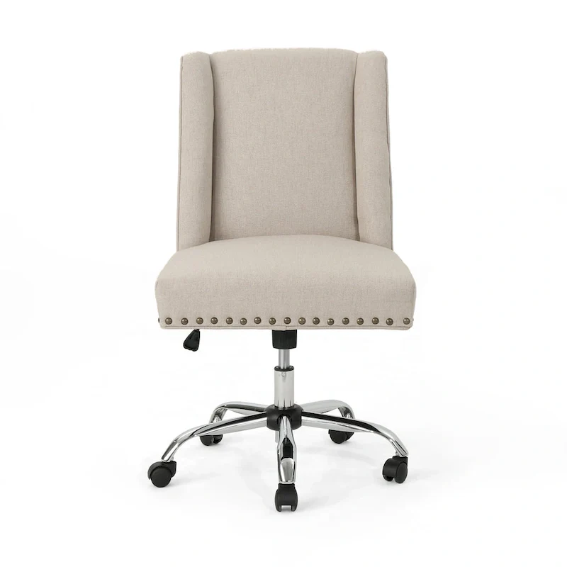 Swivel Office Chair with Chrome Base