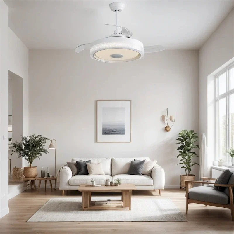 42  Led Ceiling Fan with Remote Control and Reversible DC Motor - N/A