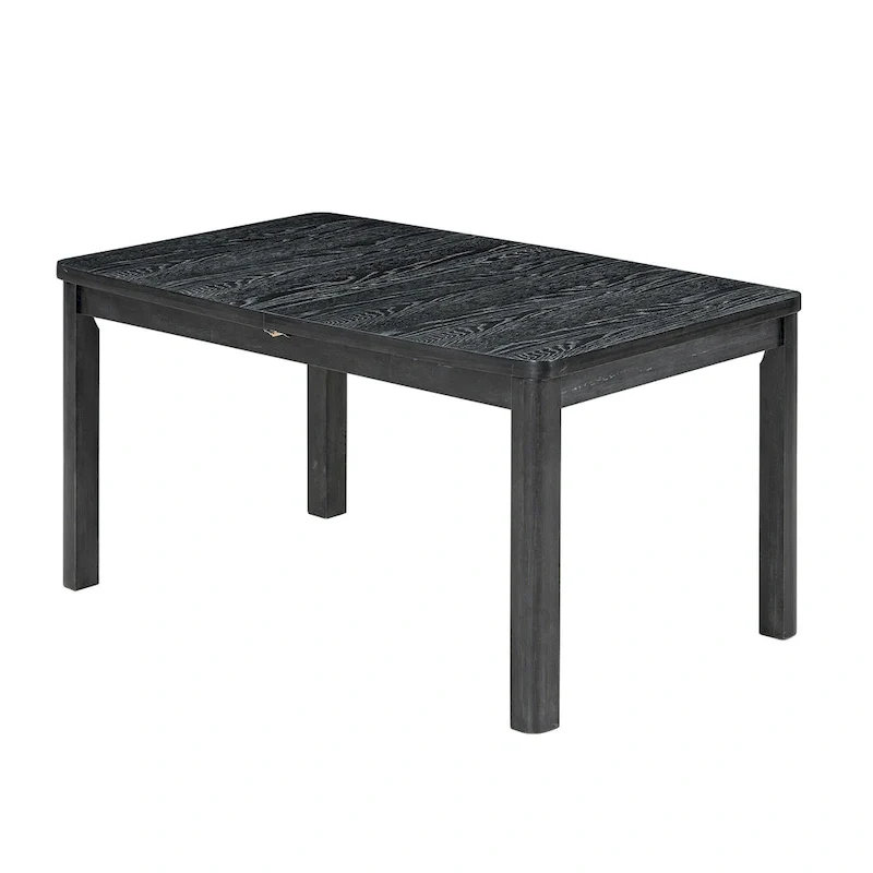 Brown Extendable Dining Table with 8 Upholstered Chairs