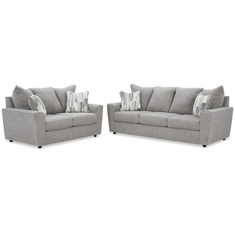 Signature Design by Ashley Stairatt Gray 2-Piece Upholstery Package - 86 W x 38 D x 39 H