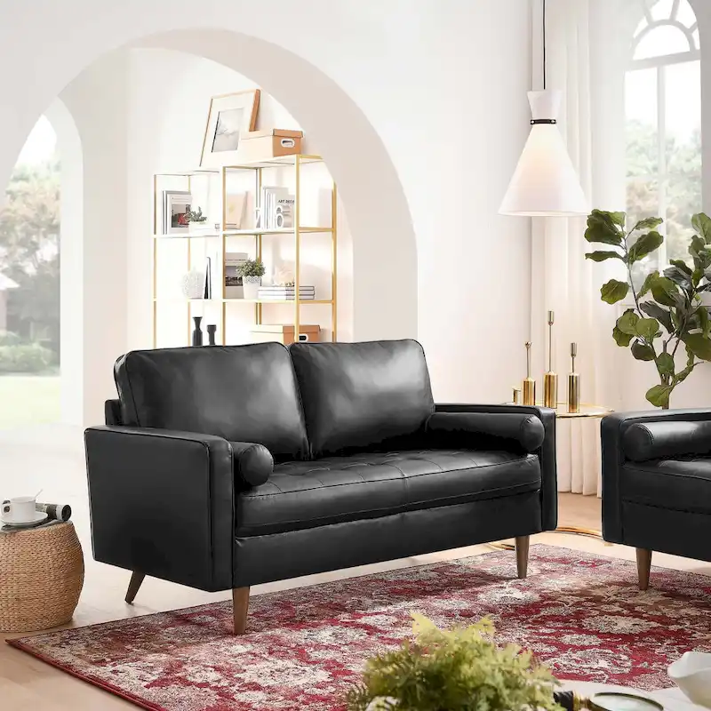 Leather Loveseat