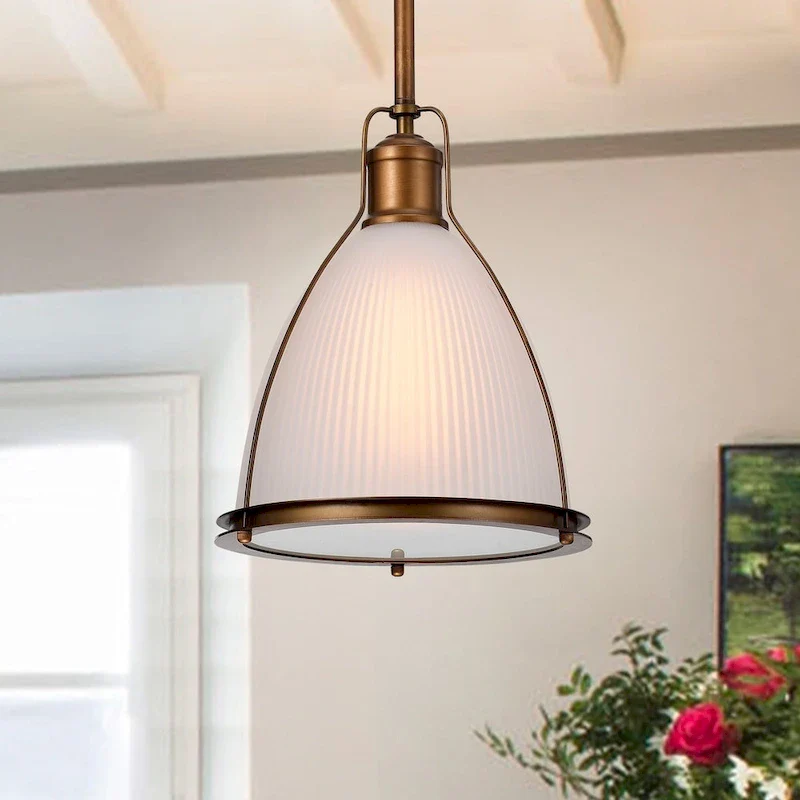 Elwell 1-Light Heritage Bronze 11-Inch Pendant