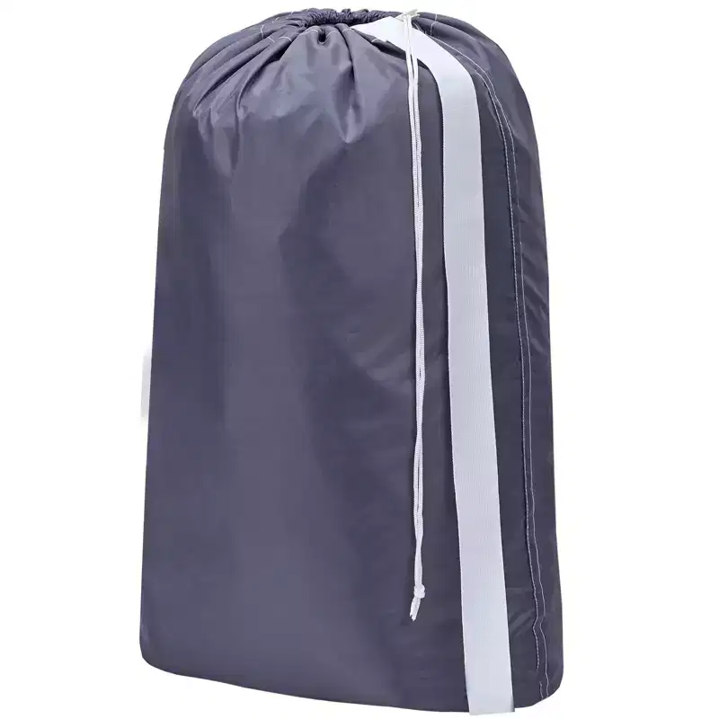 Narwey XL Nylon Laundry Bag with Strap, Large Dirty Garments Organizer