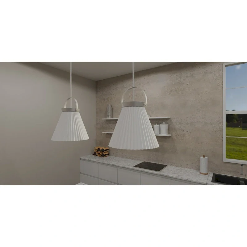 Thibault 1-Light Brushed Nickel Pendant Light