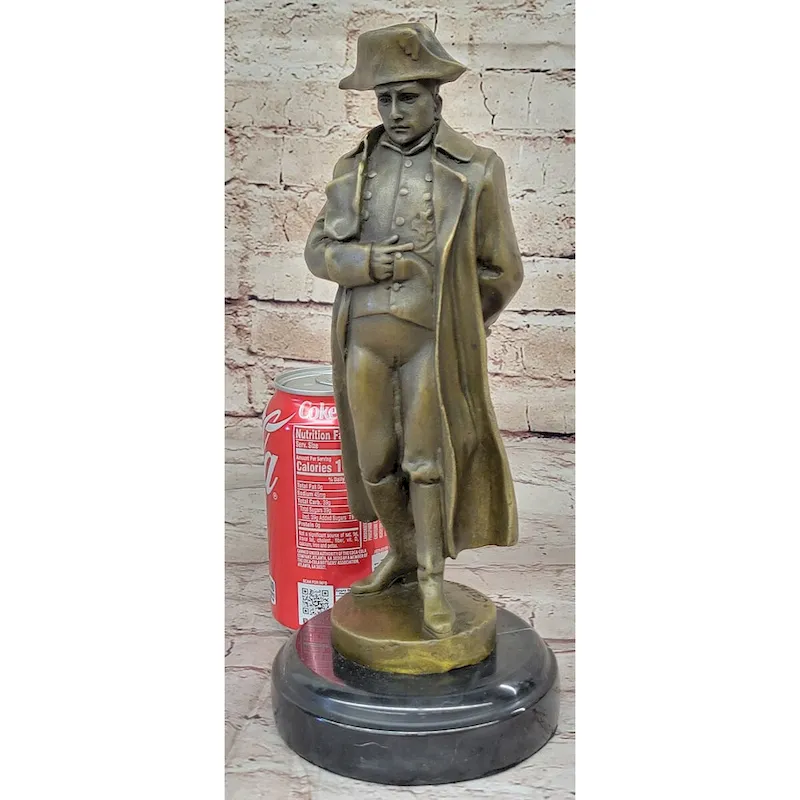 Art Deco Hand Made Lost Wax Method Napoleon Bronze Sculpture Figurine