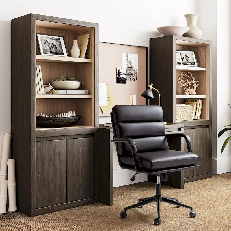 Modern Task Faux Leather Chair with Tilt Lock and Center Tilt by