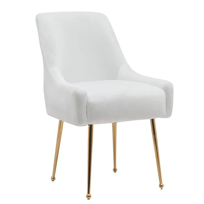 Tufted Velvet Upholstered Dining Chair Set of 2