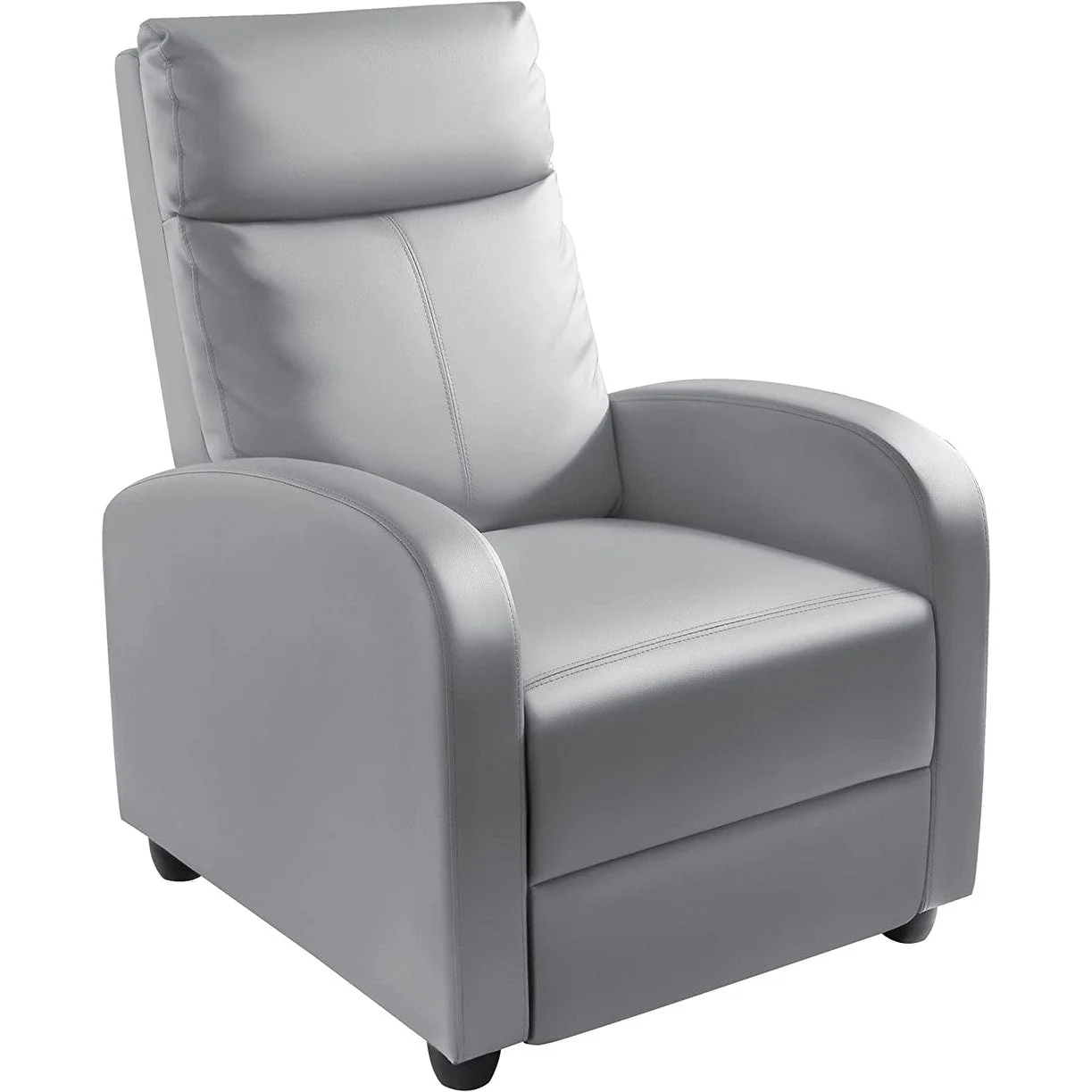 Furniwell PU Leather Sofa Recliner with Padded Seat and Backrest.