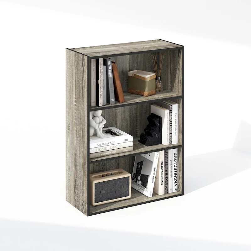 Furinno Simple Open Shelf, Bookcases, 3-Tier