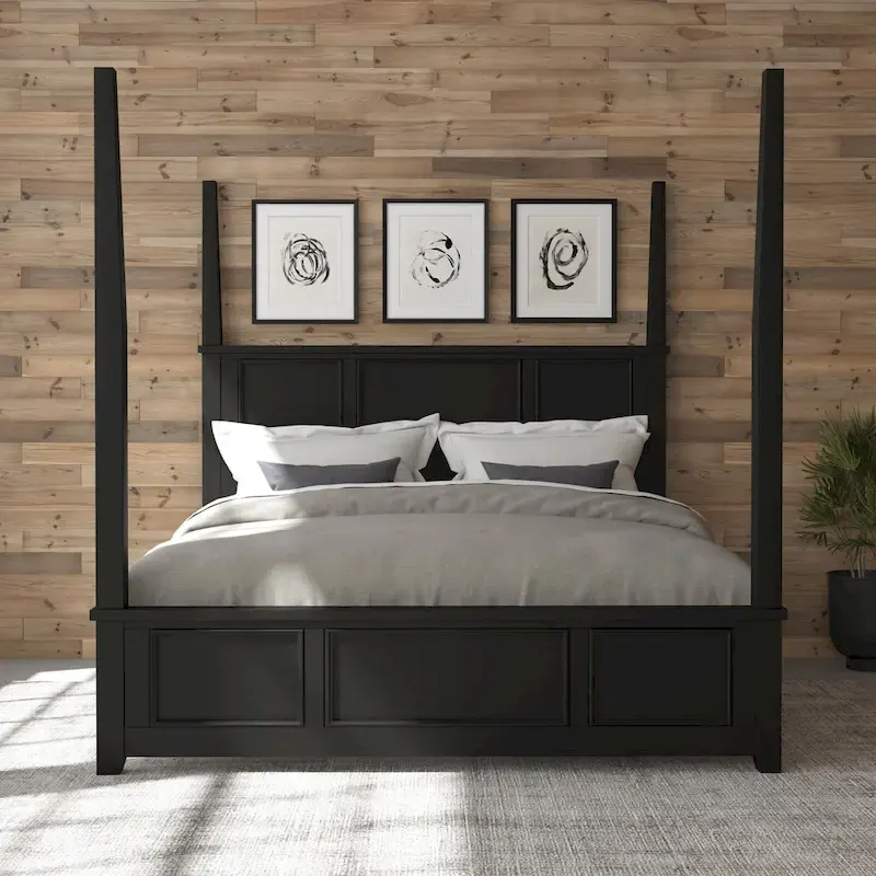 Bedford Black King Poster Bed