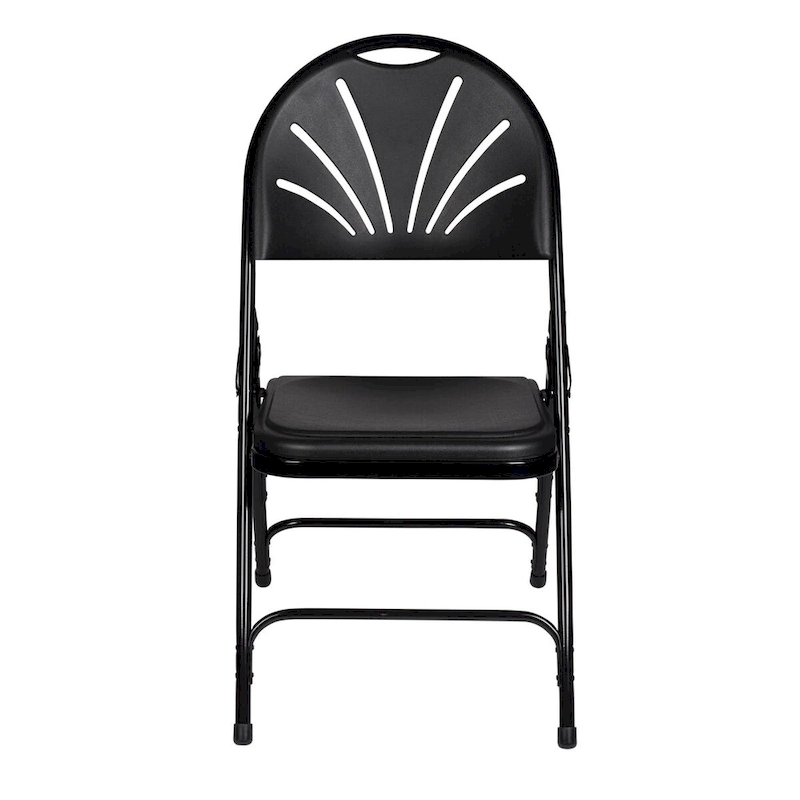 Lusitano Collection Fan Back Folding Chair, Pack of 4