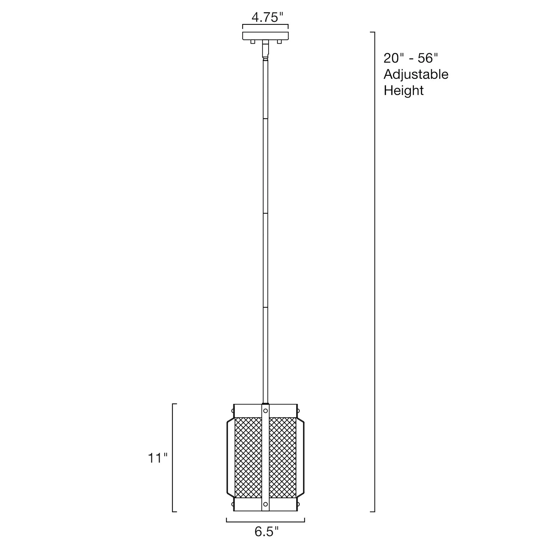 Giles 11 Modern Farmhouse Lattice Hanging Lantern Pendant Light