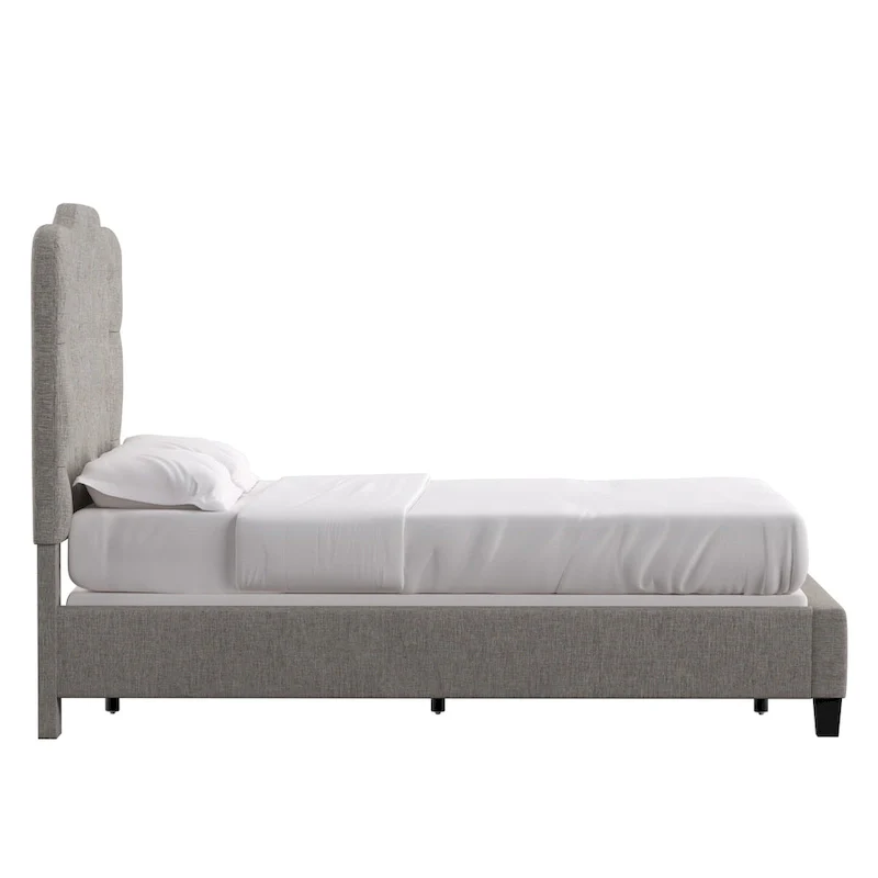 Ginny Adjustable Diamond-tufted Camel Back Bed by iNSPIRE Q Classic