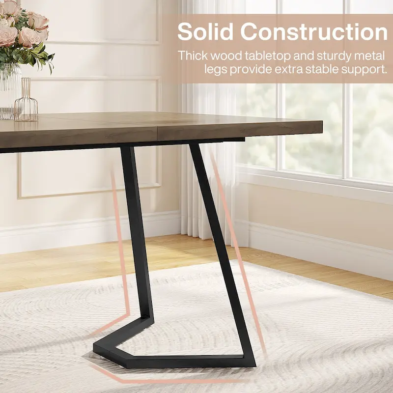 Home Office Computer Desk, White Gold 55 In Faux Marble Executive Desk