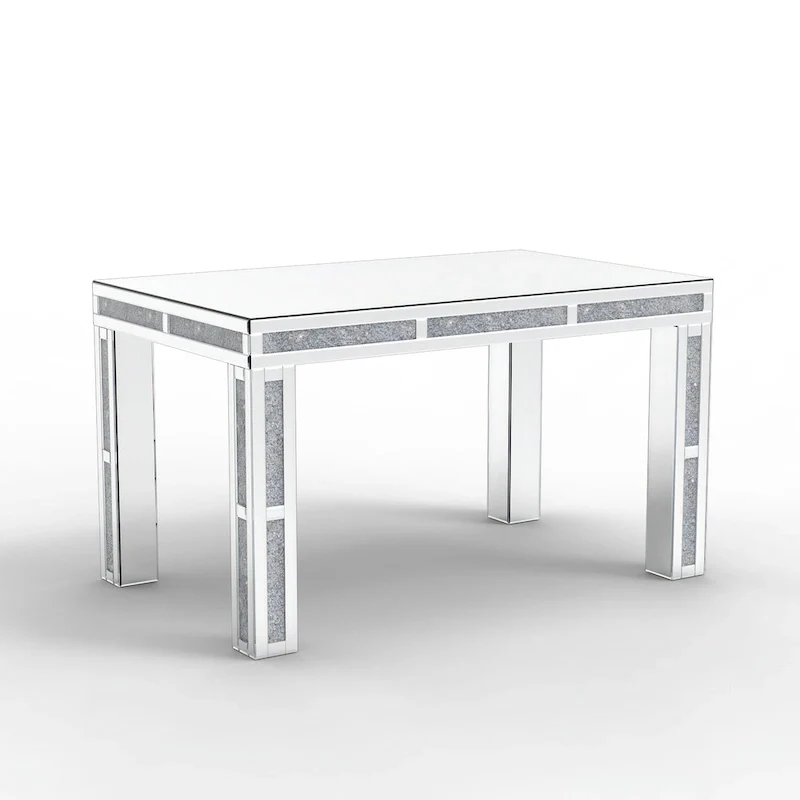 Rectangular Dining Table with Crushed Diamond
