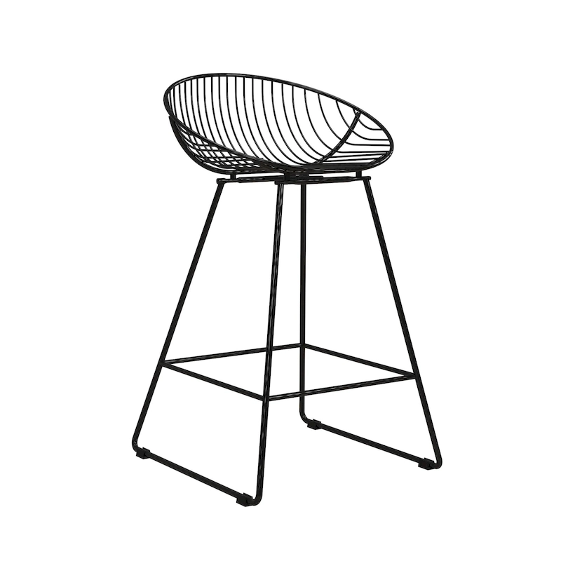 CosmoLiving by Cosmopolitan Ellis 24  Metal Counter Height Bar Stool