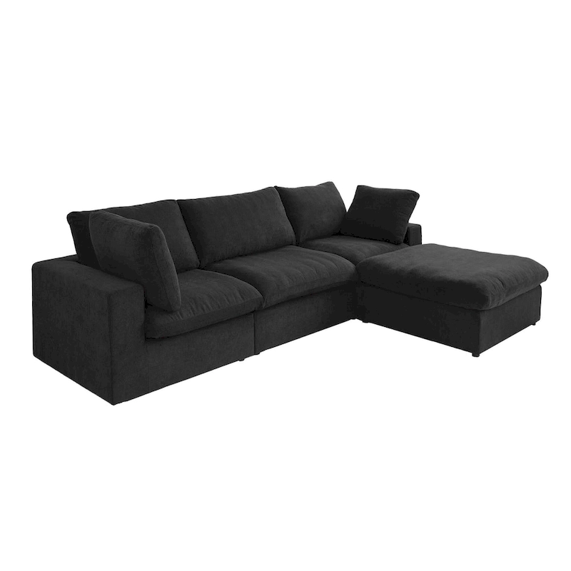L Shape Modern Modular Convertible Sectional Sofa Couch