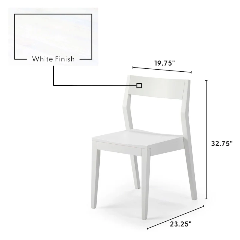 Plank and Beam Modern Solid Wood Dining Chair