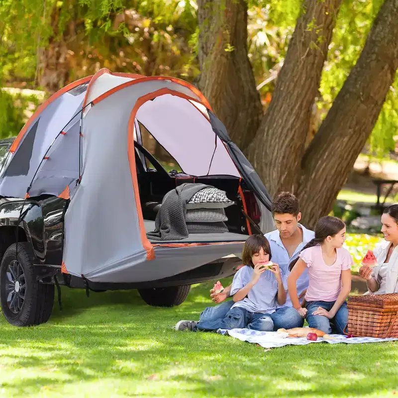 Costway 5' -5.2' Compact Short Bed Truck Tent Portable Pickup Carry Bag Outdoor Travel