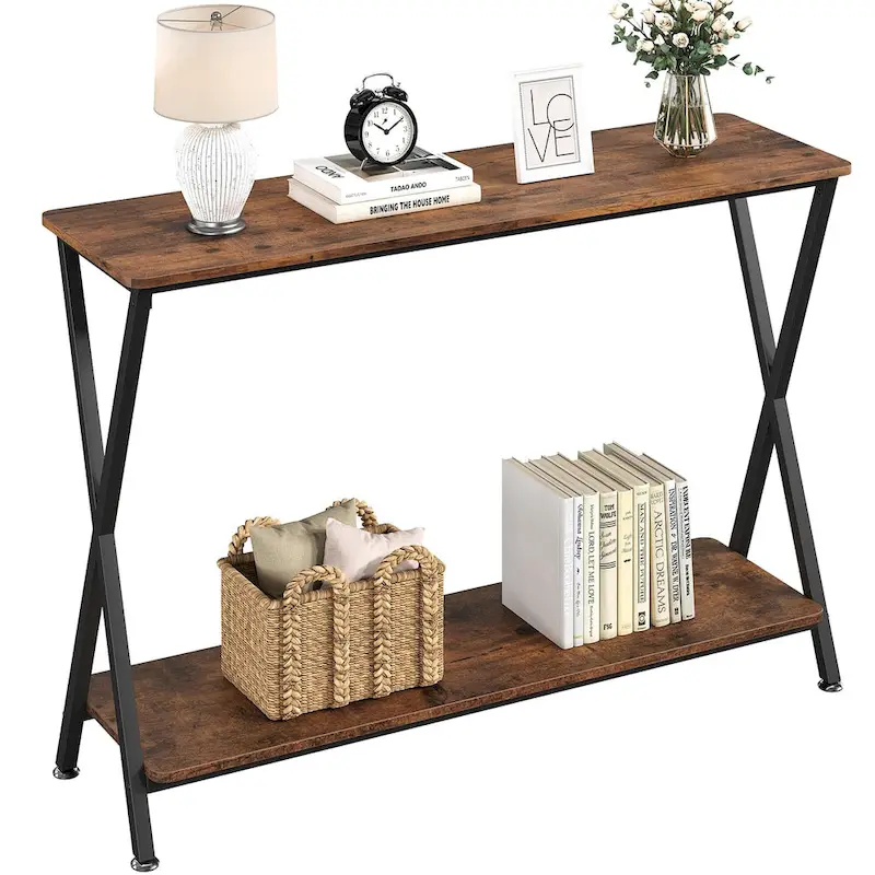 Console Table with 2 Shelves