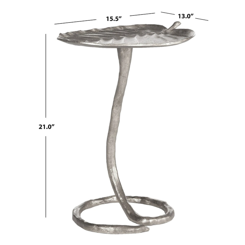 SAFAVIEH Sharlene Gold Side Table - 15 x 13 x 21 - 15Wx13Dx21H