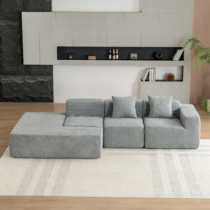 Sectional Sofa Full-compressed Sofa Couch Free-combined Sofa
