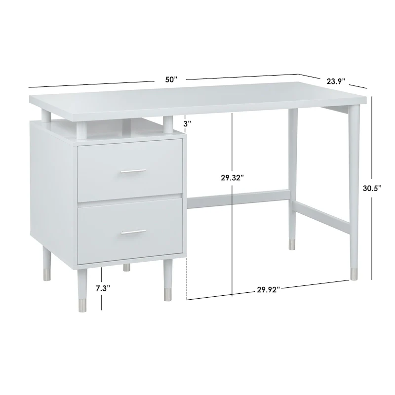 Simple Living Margo 2-drawer Mid-Century Modern Desk