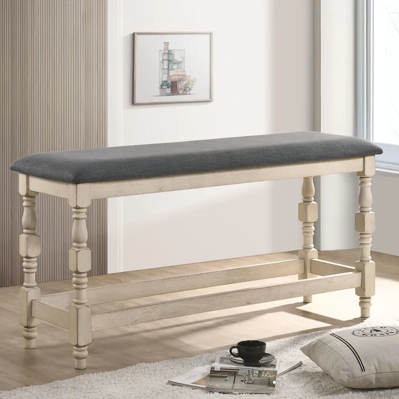 Graypath Farmhouse 50-inch Counter Height Bench