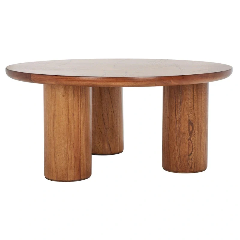 SAFAVIEH Heivi 3 Leg Round Coffee Table - 40 W x 40 D x 18 H - 40Wx40Dx18H