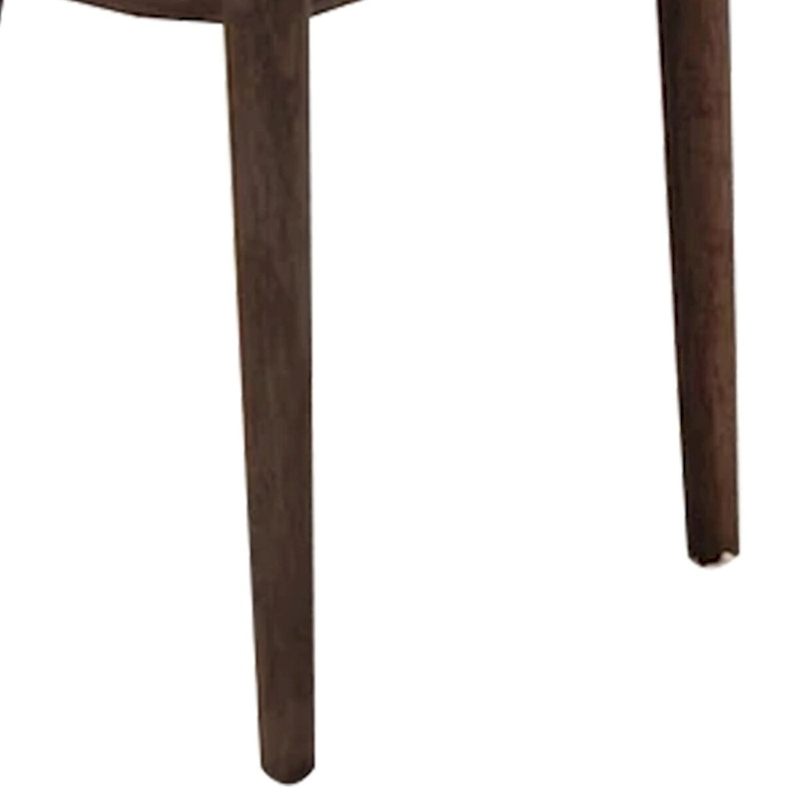 Lee Set of 2 Modern Wood Dining Chairs, Cushioned Seats, Tapered Legs, Gray