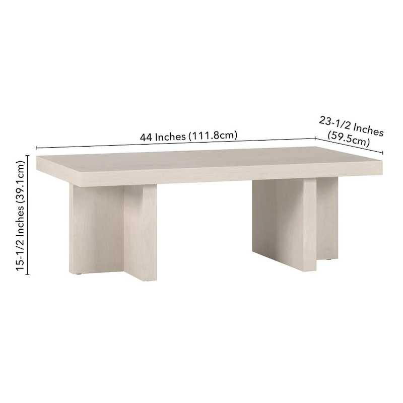 Dimitra 44  Wide Rectangular Coffee Table - 44  Wide
