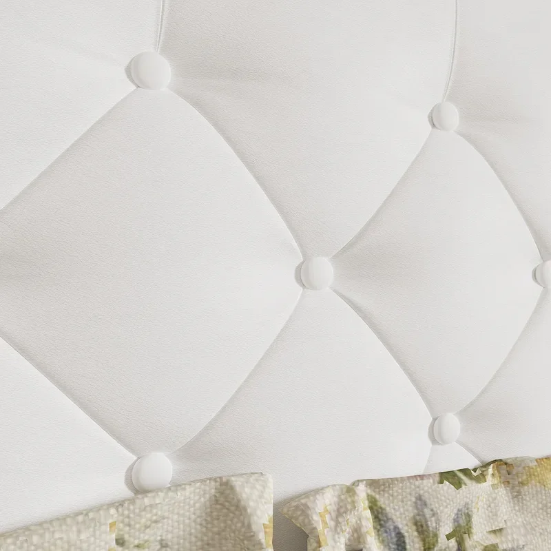 LED Queen/King Bed Frame with Tufted Headboard Bedroom Furniture