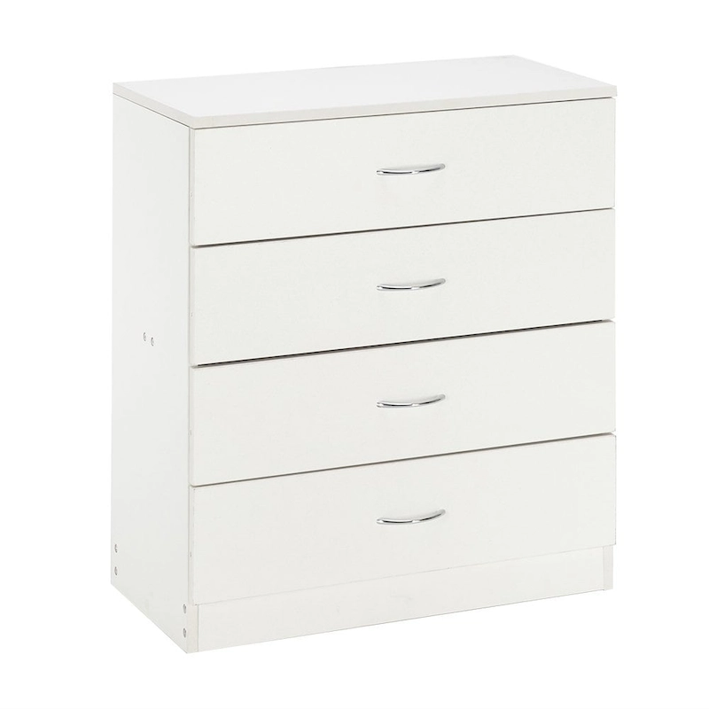 28 Modern Simple 4-Drawer Dresser Black/White